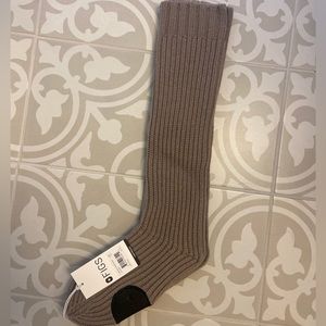 Figs Limited Edition Nonslip Lounge Sock- O/S- Tan/Taupe/Brown Color- NWT